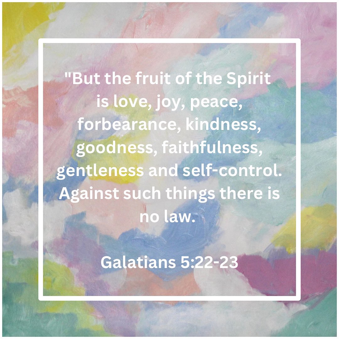 jeanneplayer's tweet photo. Happy Sunday Friends!!! Galatians 5:22-23. But the fruit of the Spirit is love, joy, peace, forbearance, kindness, goodness, faithfulness, gentleness and self-control.
#Bible #Bibleverse #sundayvibes #SundayMorning #Christian #ArtistOnTwitter #artoftheday #artandscripture #art https://t.co/krp1q1cvhF