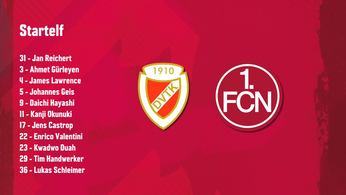 1_fc_nuernberg's tweet photo. 🆕Mit dieser Elf starten wir zum Abschluss des Trainingslagers.
ℹ: #Horn, #Uzun, #Wekesser sind nicht im Kader
#fcn | #DerClubamHackln https://t.co/AN8Gqg29QC