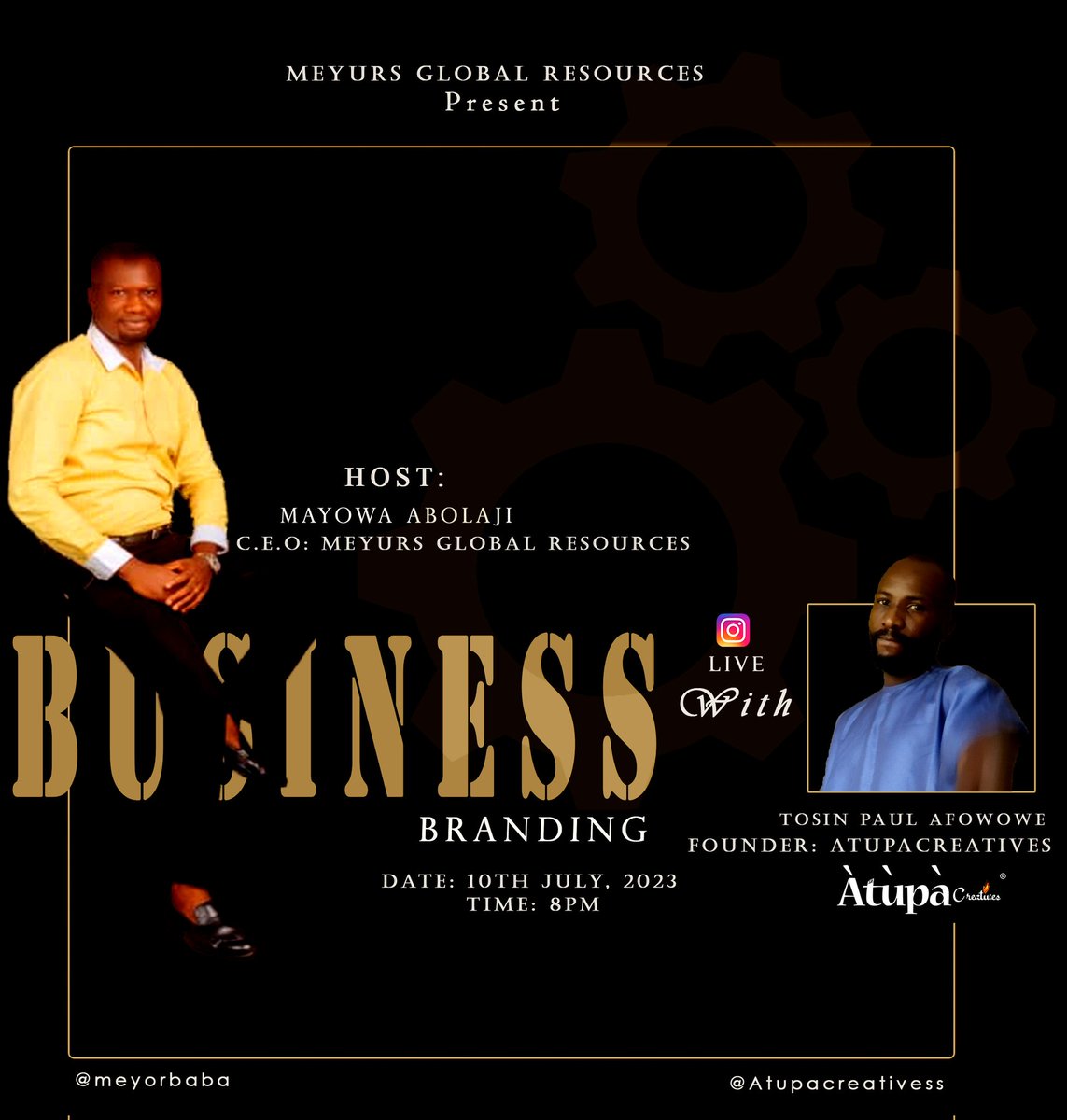AtupaCreatives's tweet photo. Join us, and let's talk branding. https://t.co/FuwTxIK8Hn