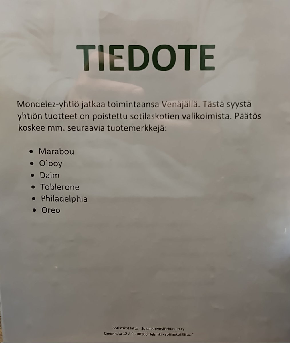 Läheisten päivänä käymässä <a href="/Ilmasotakoulu/">Ilmasotakoulu</a> ja tietenkin myös #sotilaskoti kuului ohjelmaan.

Tiskillä oheinen lappu, tästä sopii ottaa mallia! <a href="/HOKElanto/">HOK-Elanto</a> <a href="/kryhma/">K-ryhmä</a>