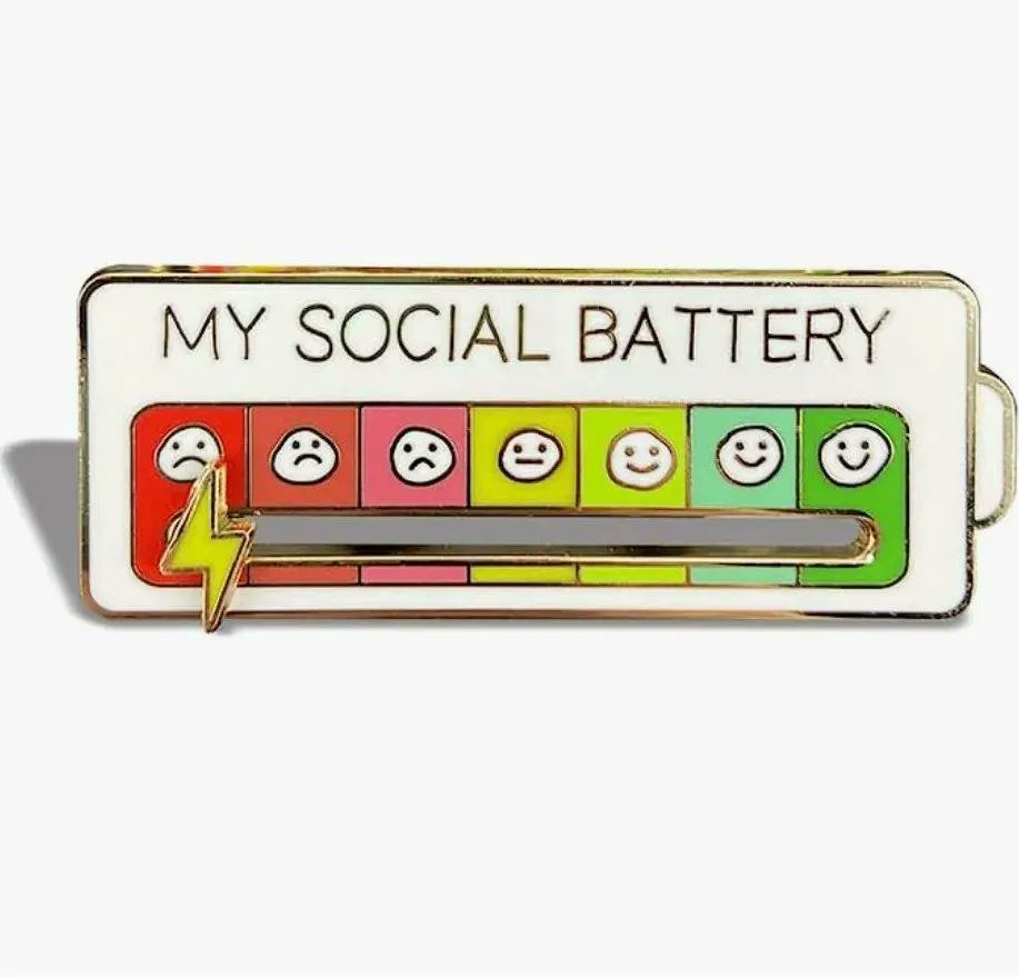 Fat Kid Deals on X: Social Battery Pin for $5.88, reg $16! https