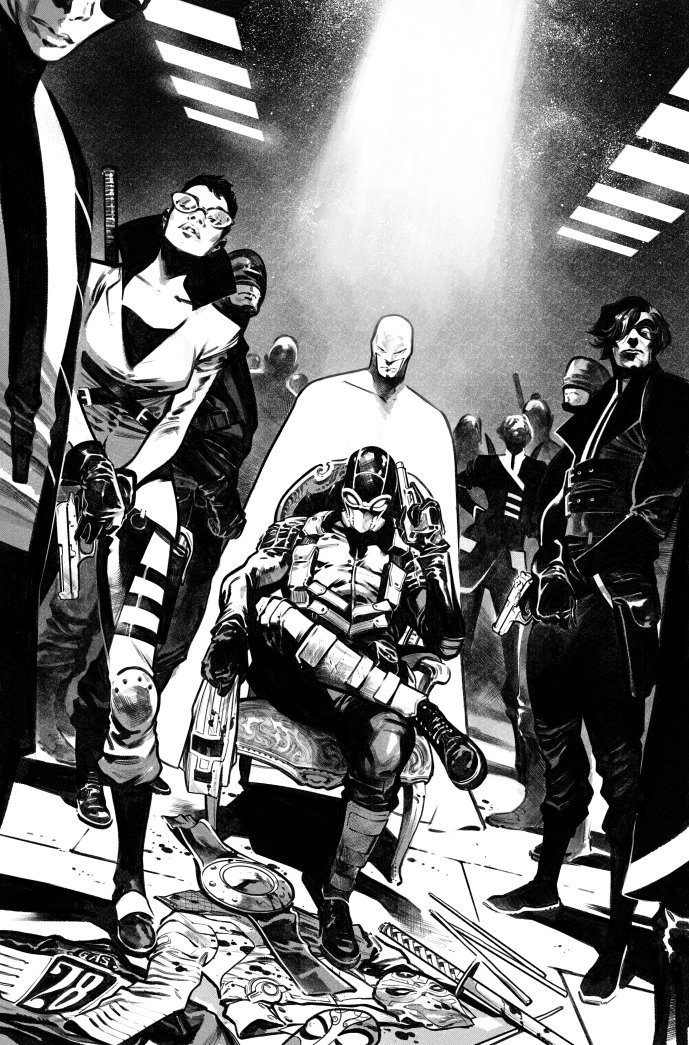 PepeLarraz's tweet photo. B&amp;W version of the BIG GAME #1 cover, on sale soon! https://t.co/VQ8tQdm5GJ