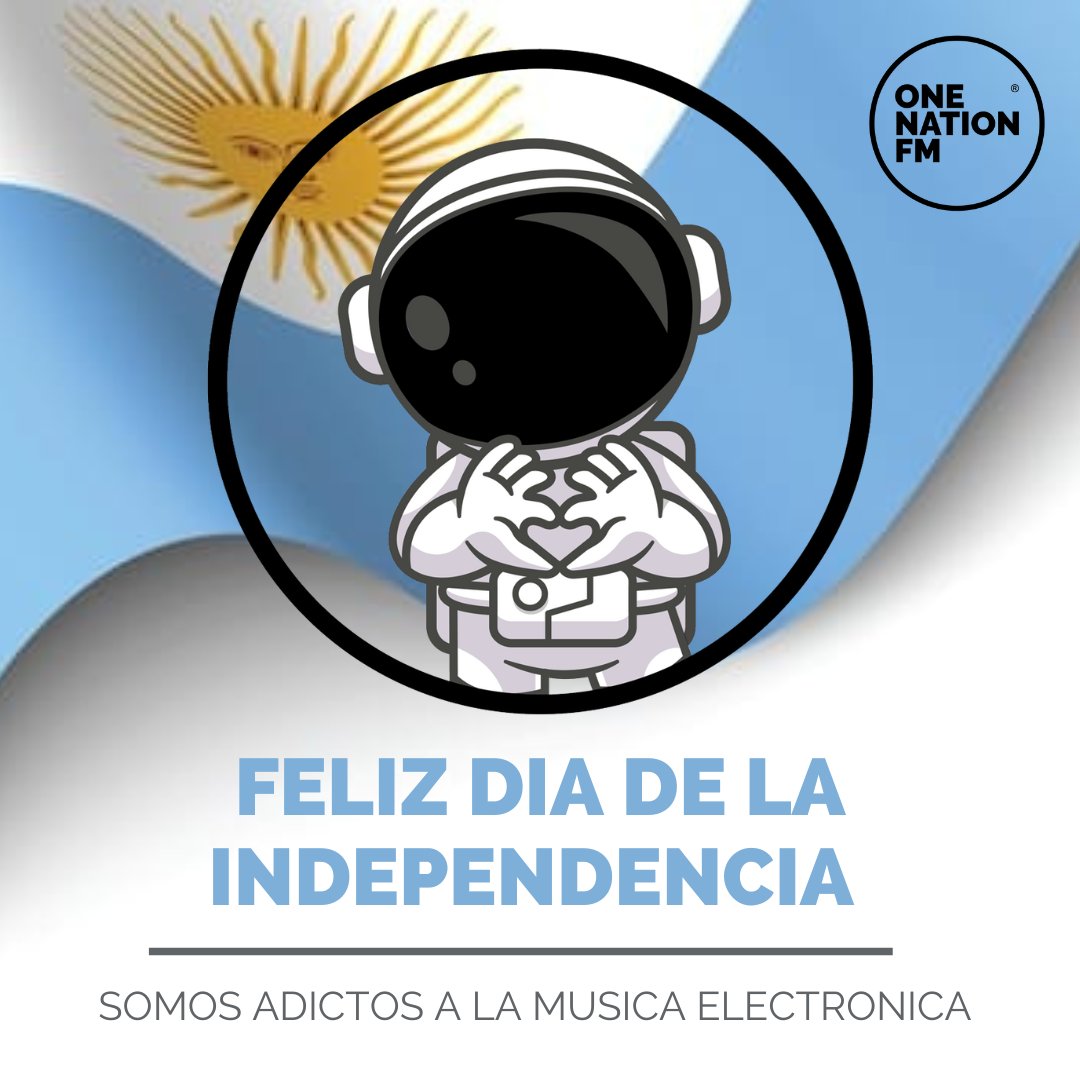 onenationfm's tweet photo. ▶️ 𝗙𝗘𝗟𝗜𝗭 𝗗𝗜𝗔 𝗗𝗘 𝗟𝗔 𝗜𝗡𝗗𝗘𝗣𝗘𝗡𝗗𝗘𝗡𝗖𝗜𝗔 🇦🇷

🔊 𝗢𝗡𝗘𝗡𝗔𝗧𝗜𝗢𝗡.𝗙𝗠
➡️ 𝗢𝗡 𝗟𝗜𝗡𝗘 📲 Descárgate ⏬ 
▶️ APPs LINKs
⭕ 𝗔𝗻𝗱𝗿𝗼𝗶𝗱 ➡️ https://t.co/5nW3NfeMIL
⭕ 𝗶𝗢𝗦 ➡️ https://t.co/zWMlGVC4D3

🔊 24 Horas de Pura Música Electrónica https://t.co/f2d7YKG3A4