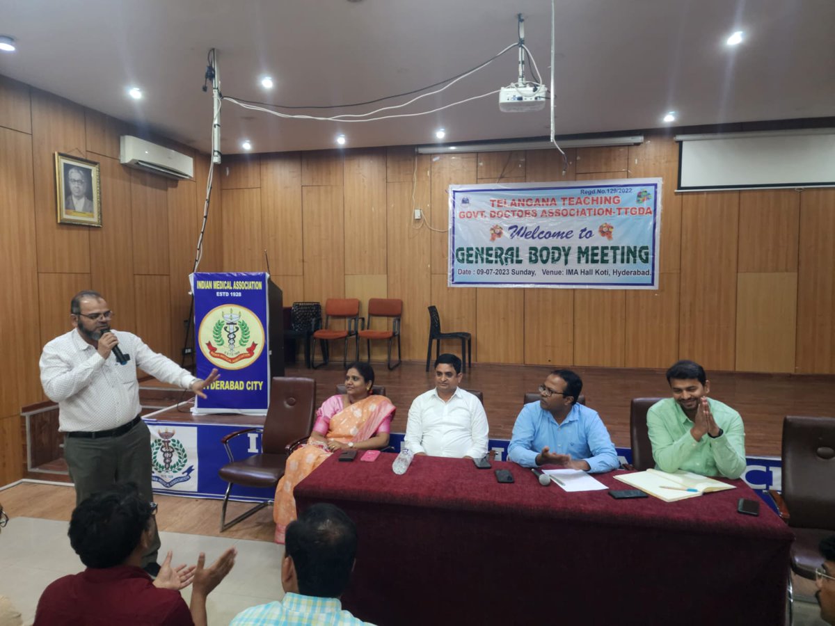 Telangana Teaching Government Doctors association tweet media
