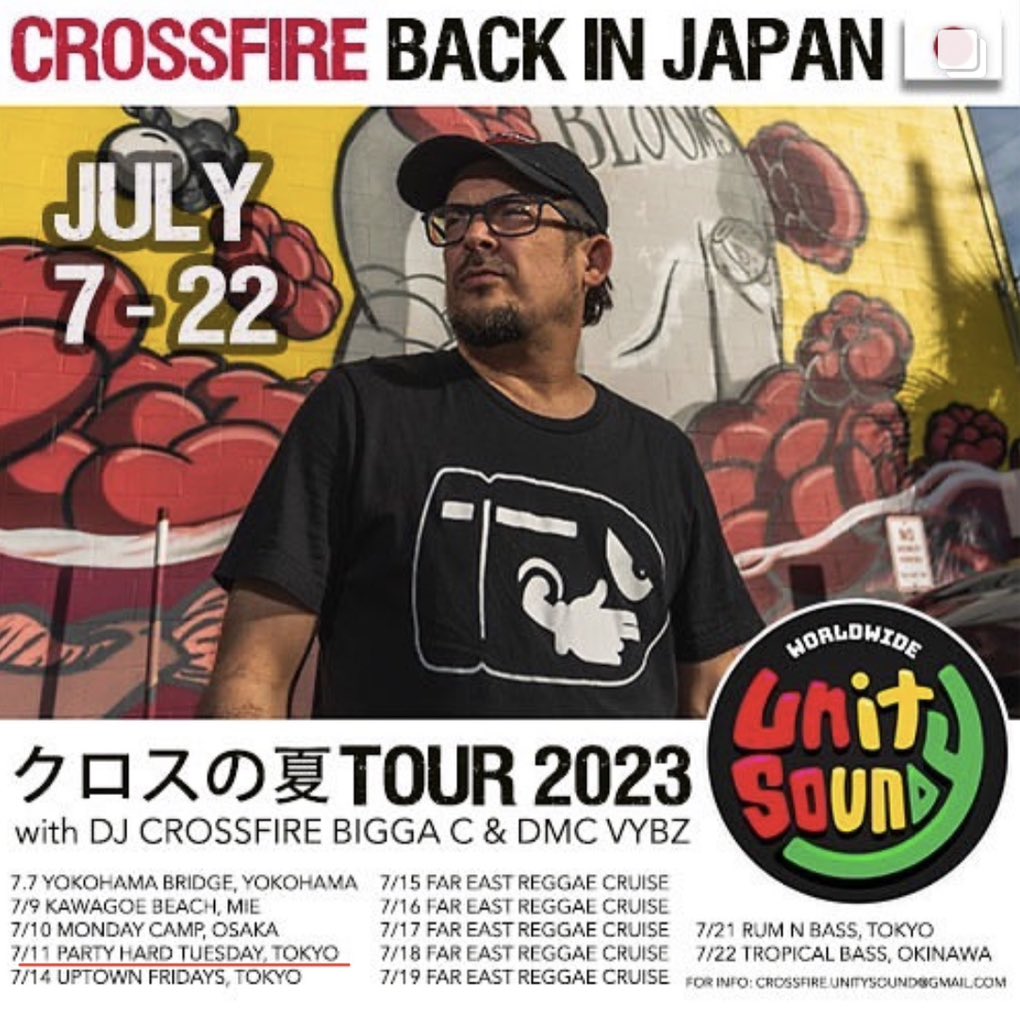 clubasia_tokyo's tweet photo. 💥7月第❷
㊋ / #毎週火曜心配無用
🔊|7.11 OPEN 24:00
"PARTYHARD TUESDAY"
▷ #clubasia
✺
UNITY SOUND
MOBSTARZ
RYOMA fr TAXI HI-FI
Racy Bullet
✺
FOOD: The Daps
𝐃𝐨𝐨𝐫 ▷ ¥2000 + 1D
#パーハー #RacyBullet #reggaedancehall https://t.co/6QLsiX9dRu