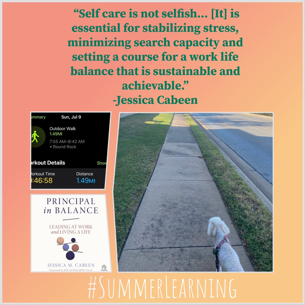 Such a great listen during our walk this morning! <a href="/JessicaCabeen/">Jessica Cabeen Ed.D.</a> #PrincipalinBalance