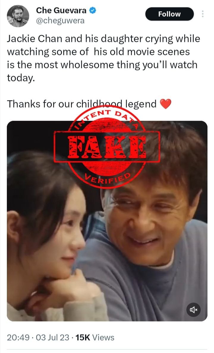 Jackie Chan And His Daughter