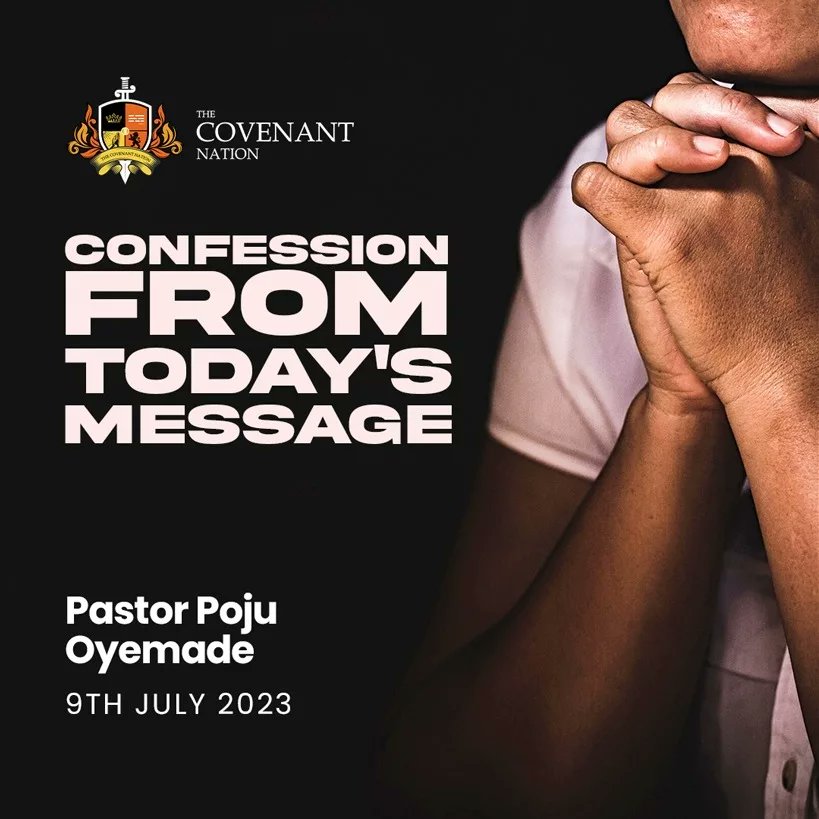 ccbsalumni's tweet photo. This is a confession from the title, The Abundant Life from today's message By @pastorpoju Oyemade.

Read and declare it over your Life.

#ccbs #ccbsalumni #sundayservice #confessions #theabundamtlife https://t.co/llMlBOoVTi