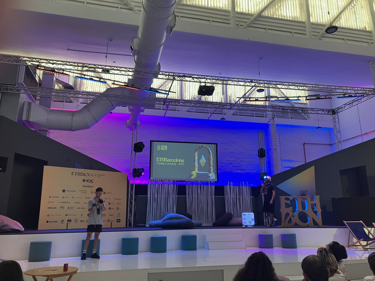 Closing ceremony at <a href="/eth_barcelona/">ETHBarcelona</a> Thanks for these amazing days!