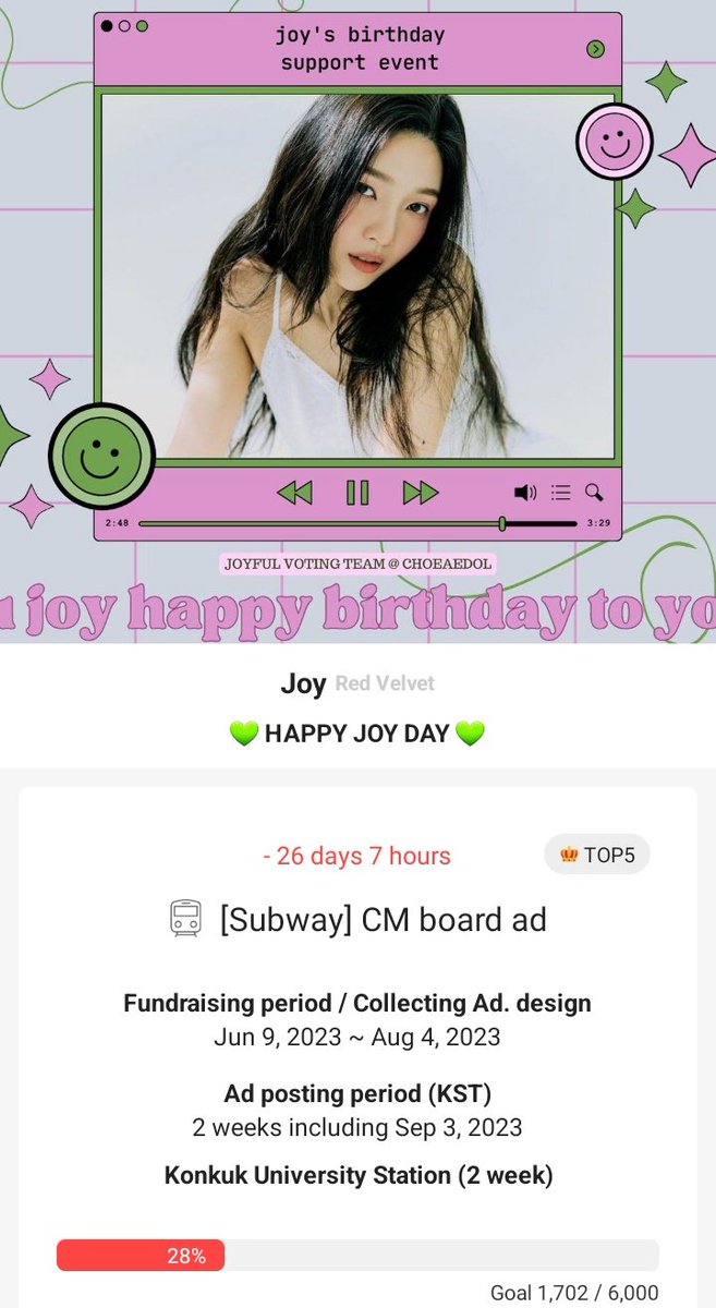 Joyful Voting Team (Choeaedol) tweet media