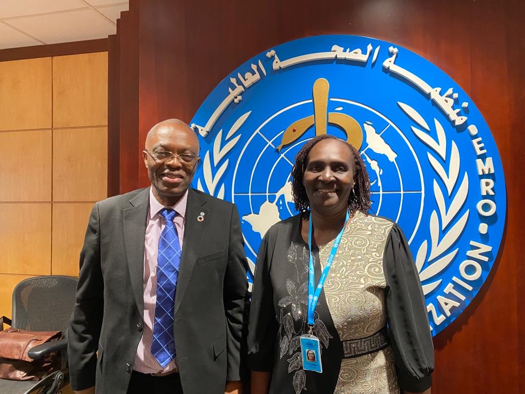 WMulombo's tweet photo. Proud of you Mrs Teresa Athuwa Maloba Human Resources Manager ⁦⁦@WHONigeria⁩ on Short Term Development Assignment to ⁦@WHOEMRO⁩ supporting implementation of the functional review in ⁦@WHOEMRO⁩ countries. Keep Nigeria flag high https://t.co/QUdb1b9eun