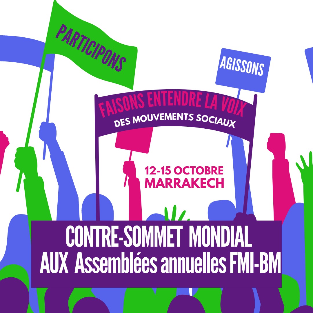 📌Le contre-sommet sera tenu à Marrakech du 12 au 15 octobre, Journée internationale de la résistance indigène et de la commémoration de l'assassinat de Thomas Sankara. 

#debtforclimate #debtcancellation #Morocco23 #Marrakech #Resistance