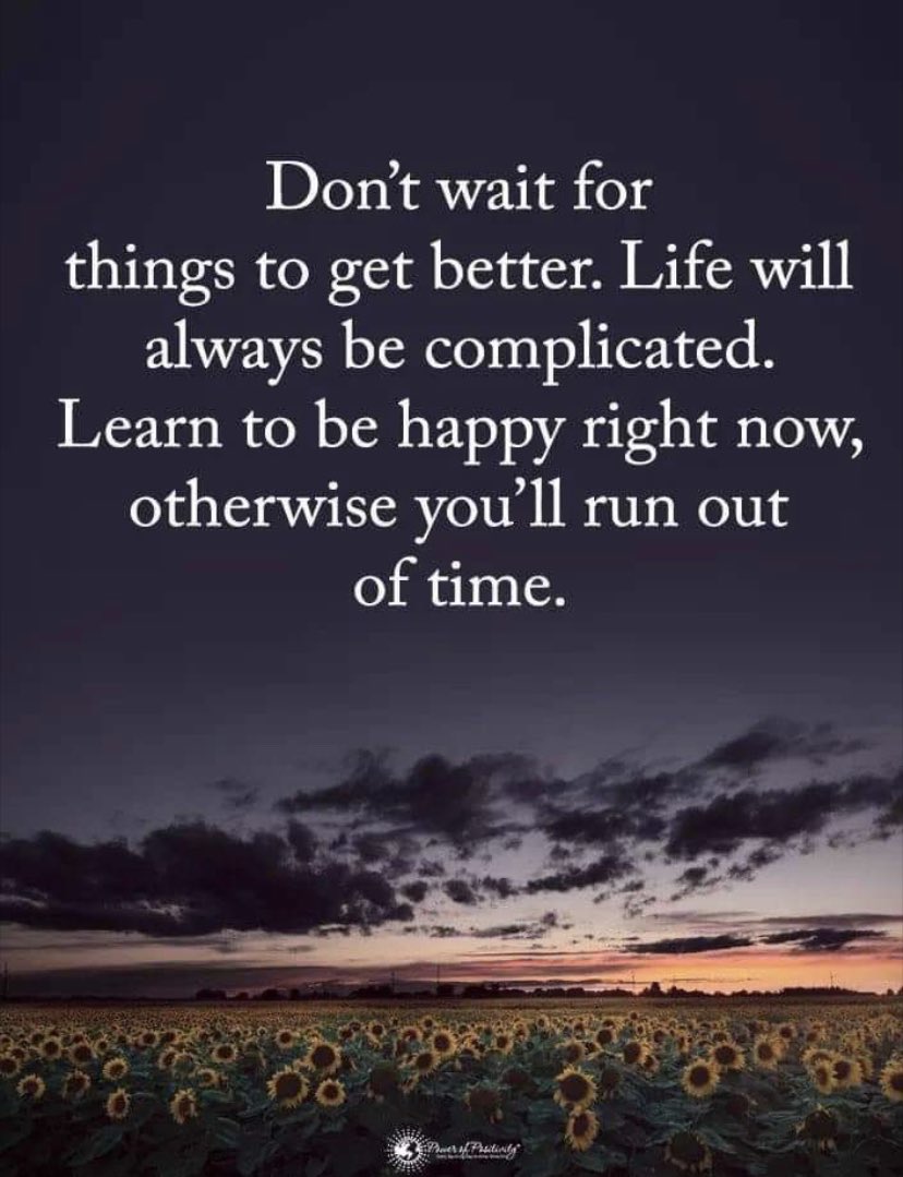 Life is never perfect.