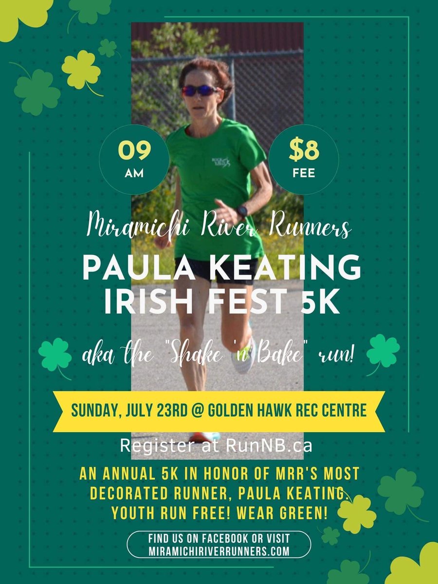 Miramichi River Runners
Paula Keating Irish Fest 5km
#Miramichi #DiscoverMiramichi #ExploreNB 
<a href="/PaulaKeating3/">Paula Keating</a> <a href="/MiramichiIrish/">Irish Festival 2023</a> <a href="/RunNB/">RunNB</a>