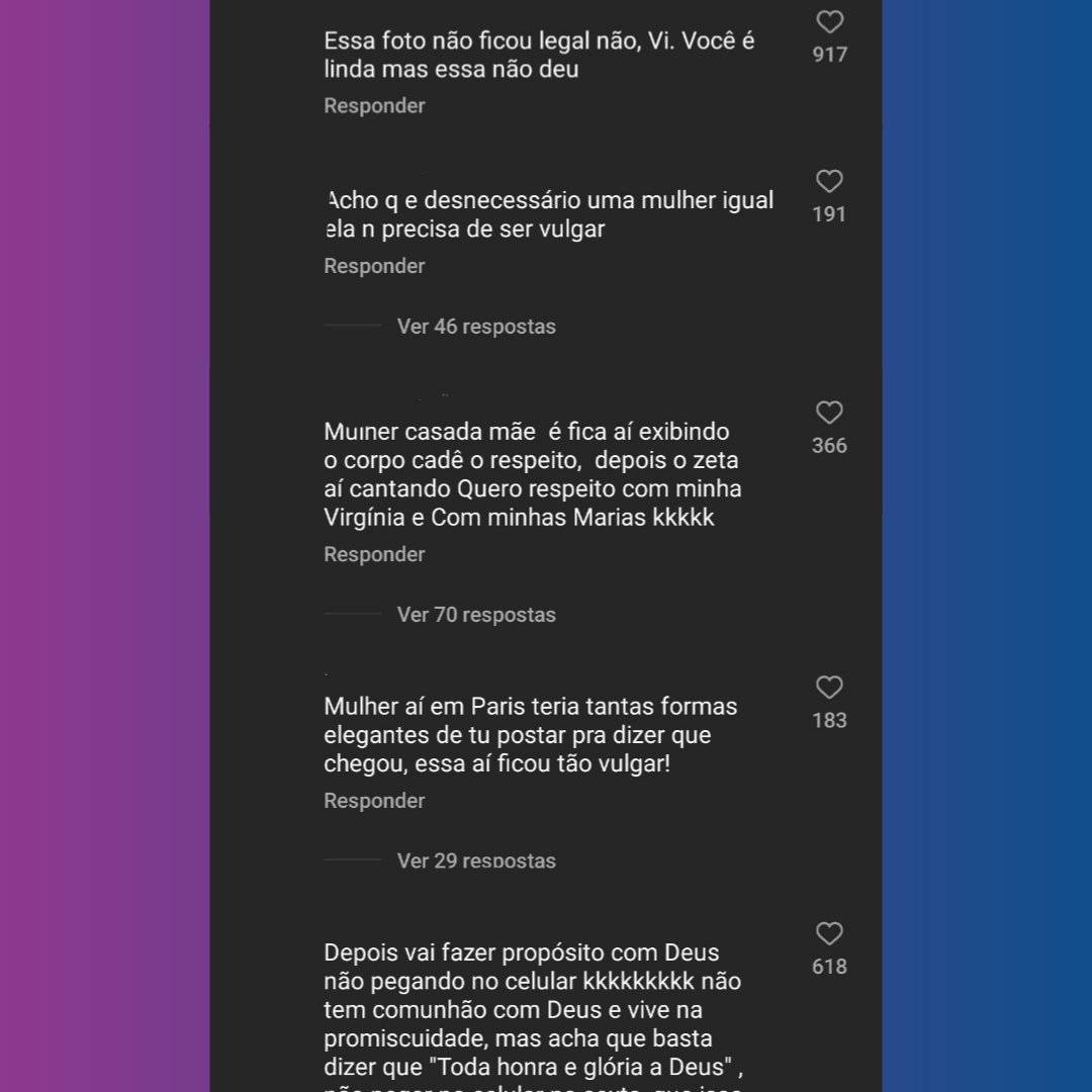 QGdoPOP's tweet photo. 🚨 EITA! Virgínia é bombardeada na web após postar foto picante no instagram:

"Cada dia mais vulgar... só sabe mostrar o corpo e ficar se sexualizando.", comentou internauta. https://t.co/vZI0Bya8T4