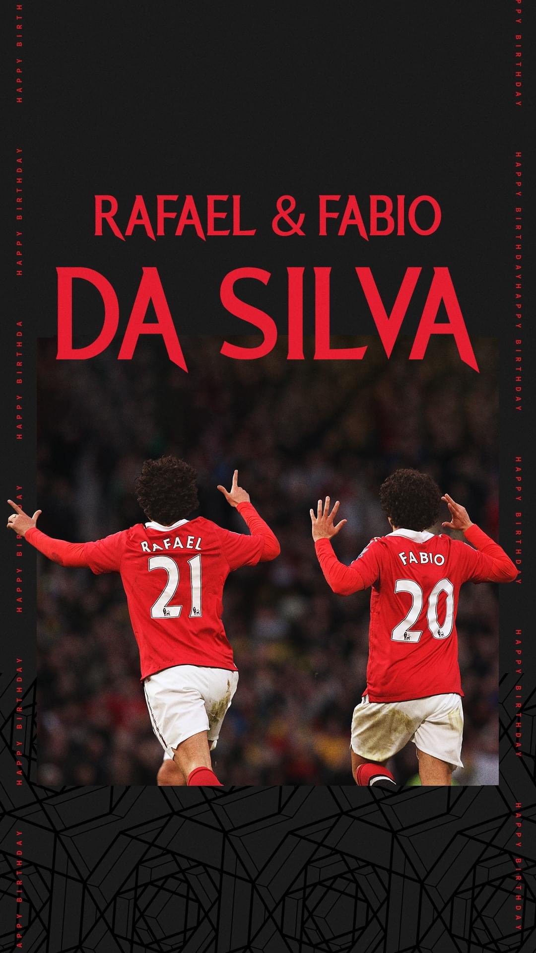 Wishing three former Reds a very happy birthday!   Rafael da Silva & Fabio Da Silva       Ashley Young 