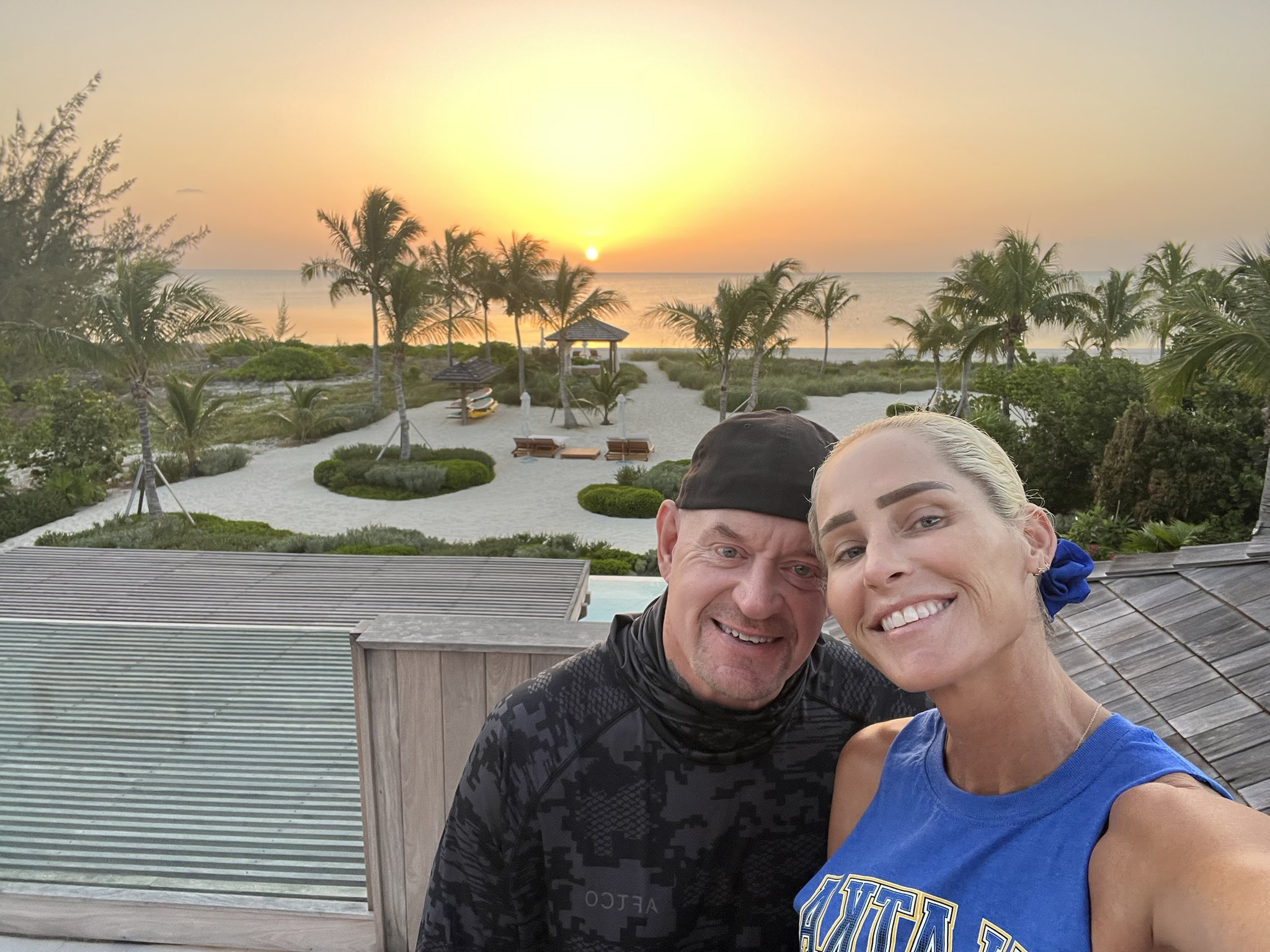 WWE Legend The Undertaker Protects His Wife Michelle McCool From Iguanas 7