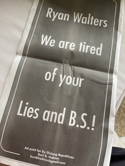 Mr. Burt B Holmes bringing the 🔥 in this morning’s @tulsaworld. Tulsan. Quick Trip Founder. Lifelong Republican. Oklahoman’s from both sides of the aisle are DONE with Ryan Walters. impeachwalters.com