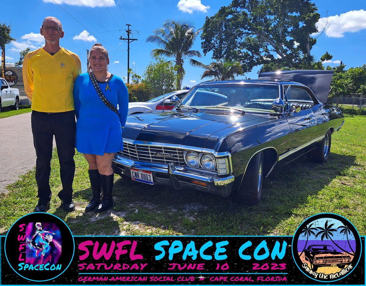 SammyMetallicar's tweet photo. Sammy had a great time at SWFLSpaceCon on Saturday, June 10th. Kudos to the SpaceCon team, Looking forward to next year!

#sammythemetallicar #metallicar #supernatural #67impala #swflspacecon #swflcomicons #flcomicons #comicons #cosplay #comicbooks #gaming #capecoral #spnfamily https://t.co/DFXlYwf7dD