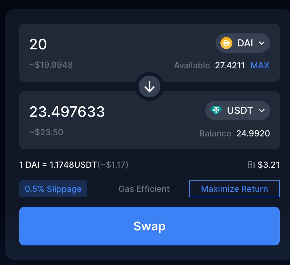 CloberDEX's tweet photo. The most efficient aggregator for Polygon zkEVM is here 🥳.

Check out the beta today!
https://t.co/MgLTlkaUE9

Performance report coming soon 😎.

Meanwhile, check out this tx by our aggregator using arbitrage to print money 🤯.
https://t.co/oZWcJb10pi https://t.co/0qGqvTJb8q
