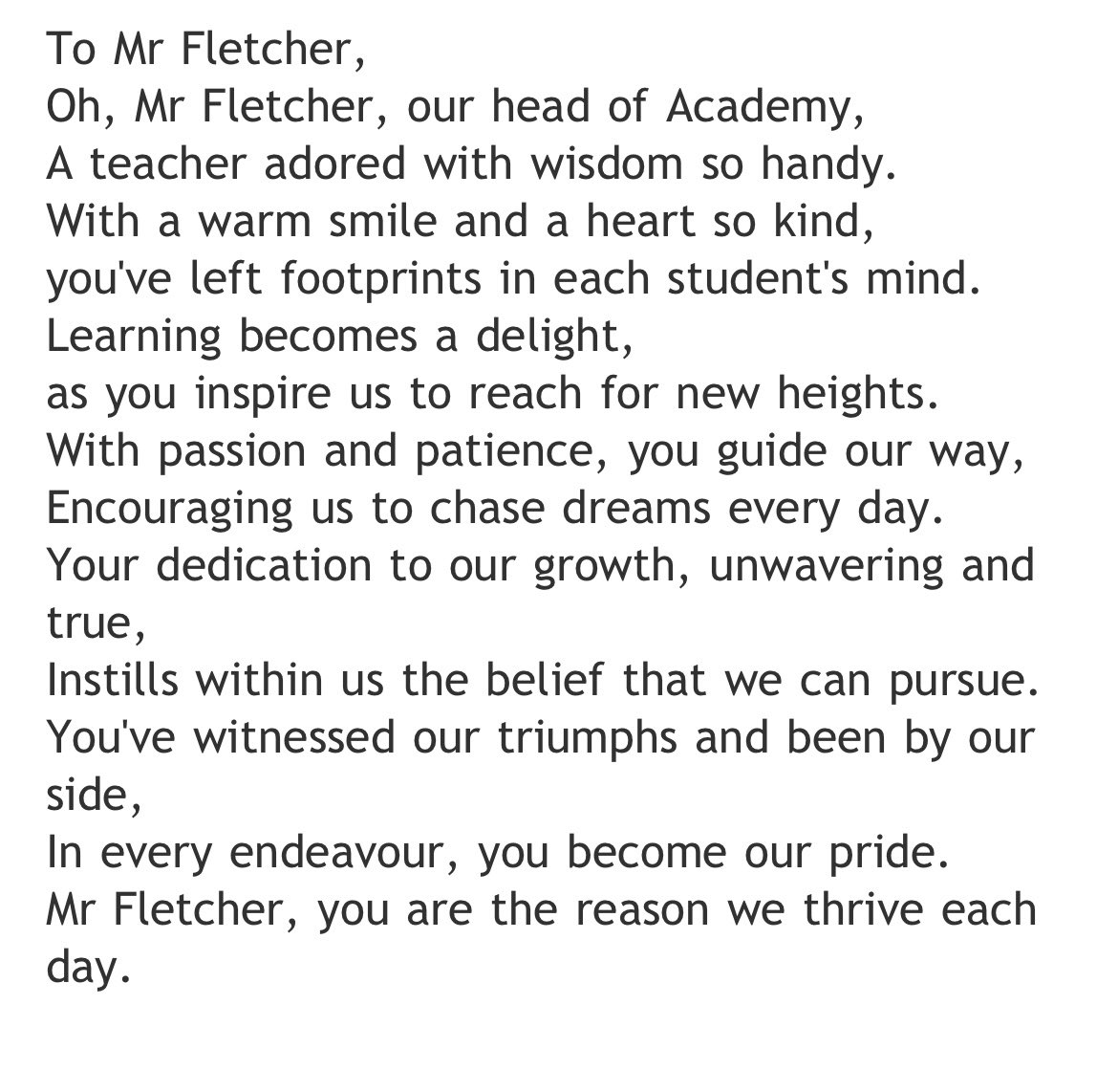 MR FLETCHER tweet media