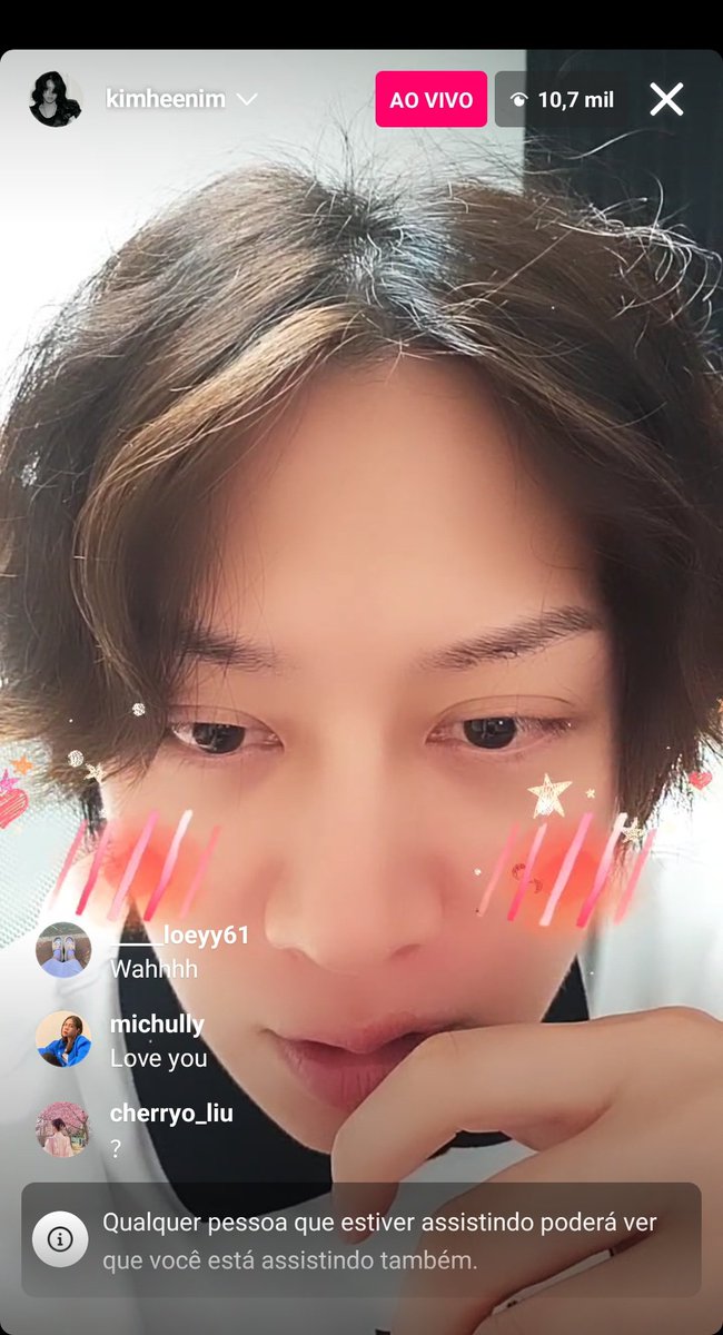 HEECHUL ESTA AO VIVO NO INSTAGRAM 

🔗 instagram.com/kimheenim/live…

#희철이_생일도_체리업 #김희철  #HappyHeechulDay