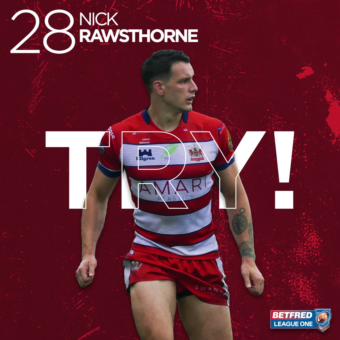 Roughyeds's tweet photo. 39’ RAWSTHORNEEE

JUST BEFORE THE HOOTER HE DIVES OVER. THAT SAME MOVE AGAIN.

Oldham 10-12 North Wales
#OldhamCrusaders https://t.co/04h4PHOw9J