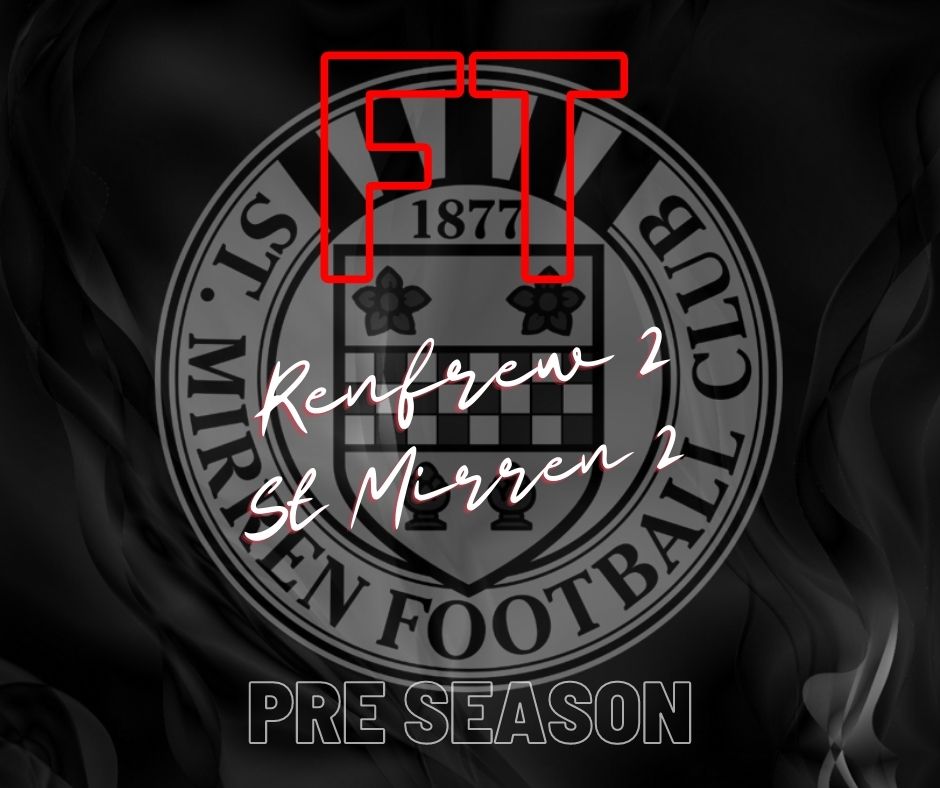 stmirrenwfc's tweet photo. Full Time at Renfrew sees Saints draw with the hosts.
Thank you for hosting our first friendly pre-season game of the season. https://t.co/rwtIEFTtIb