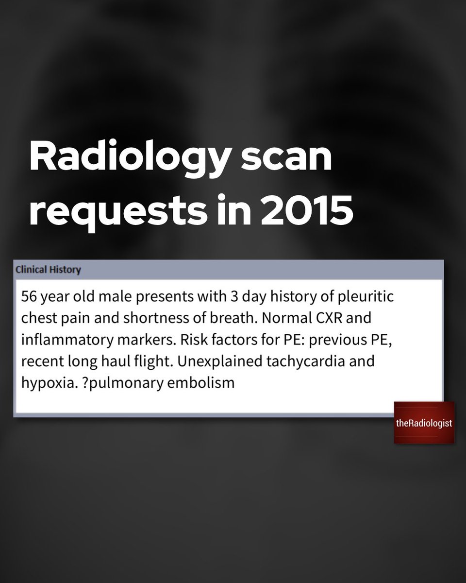 radiologistpage's tweet image. Radiology requests through the years 1/3 🧵