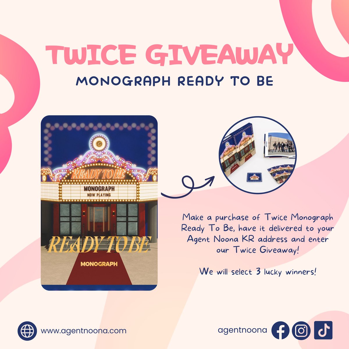 agent_noona's tweet photo. ✨TWICE Giveaway by Agent Noona✨

Link: https://t.co/dJ9HcvH3bD

Twice Monograph Ready To Be https://t.co/fNZScMqMr6