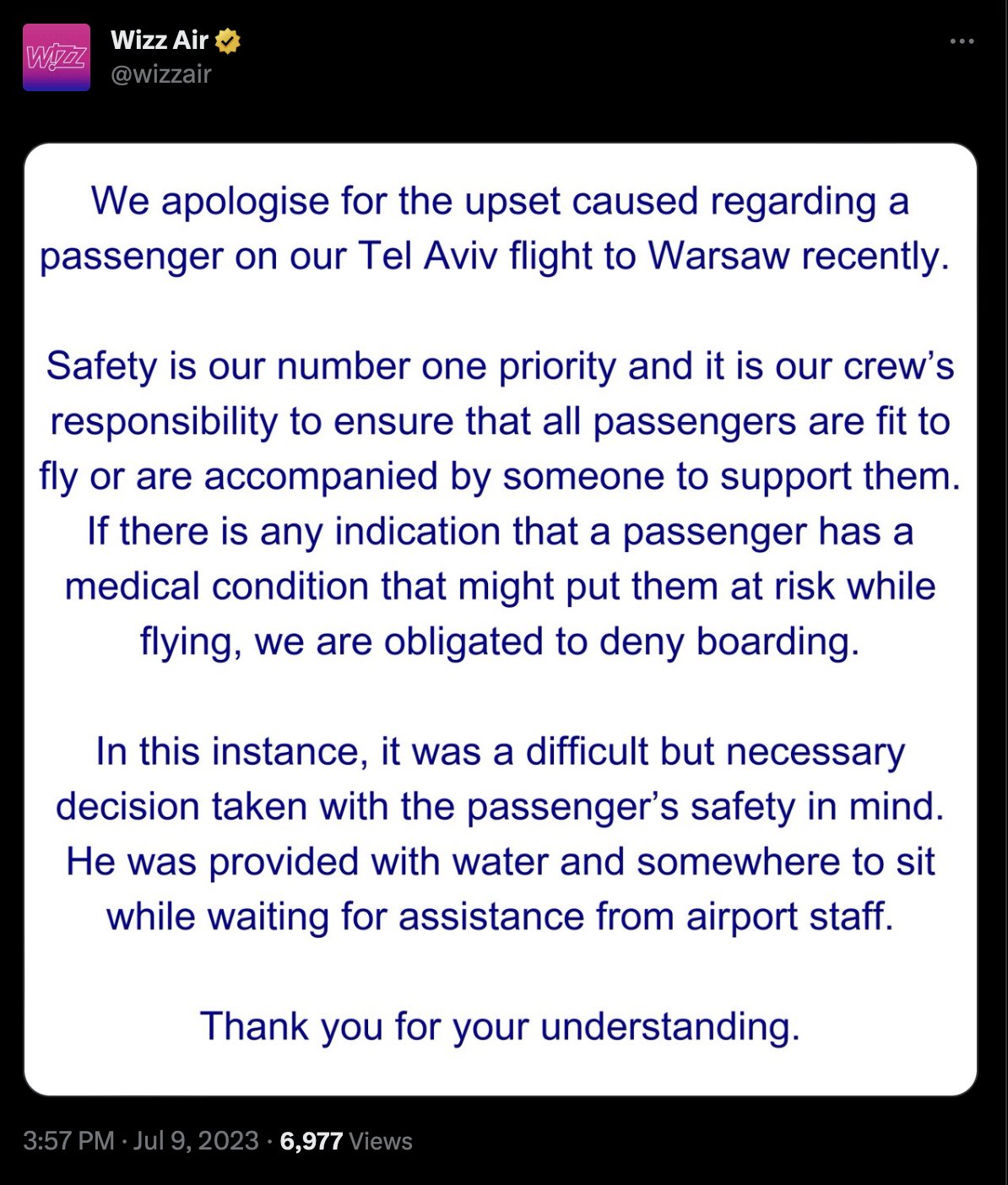 Zbor întârziat sau anulat? Mesajul lansat de Wizz Air pentru clienți după ultimele probleme. Foto: Tw/@nexta_tv