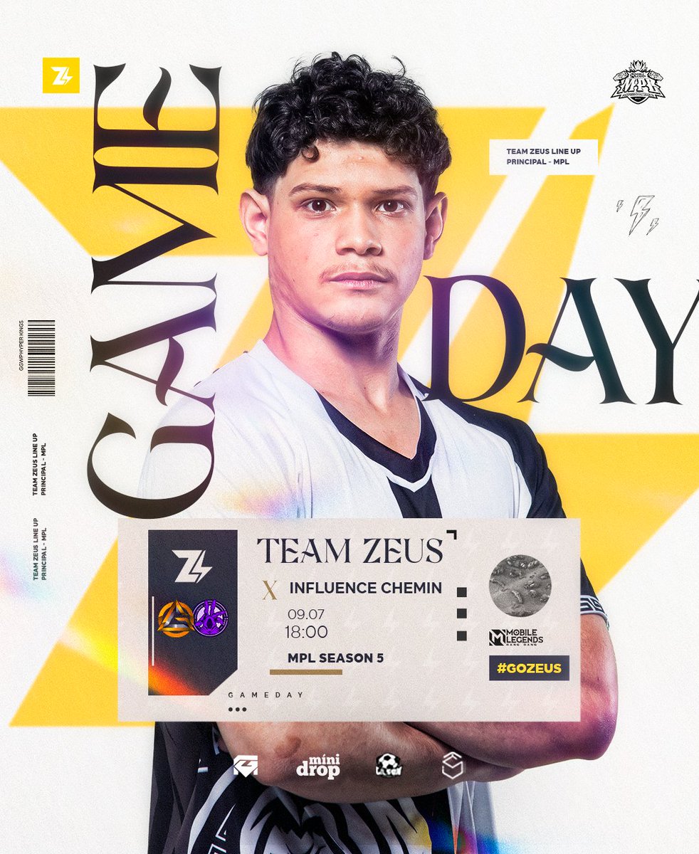 zeusesportsbr's tweet photo. Hoje as 18h a gente se vê em um gameday emocionante contra a Influence chemin na @mplbrazil
Queremos ver todos vocês torcendo no ao vivo!
#goZEUS #ascensaodoolimpo #mlbb #mobilelegends #MPLs5 #mpl https://t.co/2oW3CinKKh