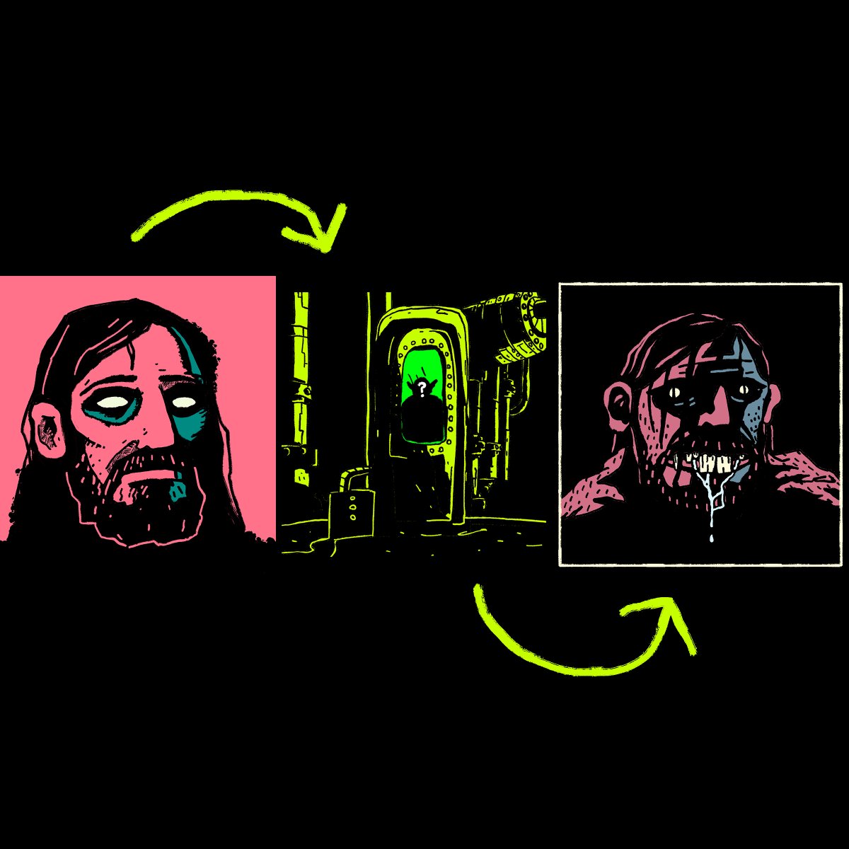 transitorymask's tweet photo. GM. Who wants a creepified PFP? 
Then take a step into the Creepifier! Purchase a Creepifier NFT for 1 sol, redeem it to have a pfp of your choosing creepified! 
Link below! 20 editions available. Part of #CreepsFest, which is part of #DAMfest. https://t.co/VMeUUmm1Pk