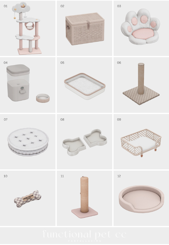 farfallasims's tweet photo. Forget about spoiling your sims, it's time to spoil your pets! This CC Finds showcases all CUTE &amp; FUNCTIONAL pet items for cats &amp; dogs🐶🤍🐱

Link below with all CC linked, paywall free! #TheSims #Sims4Cc

https://t.co/W7oYkyzV8d https://t.co/6xkhIkaEc3