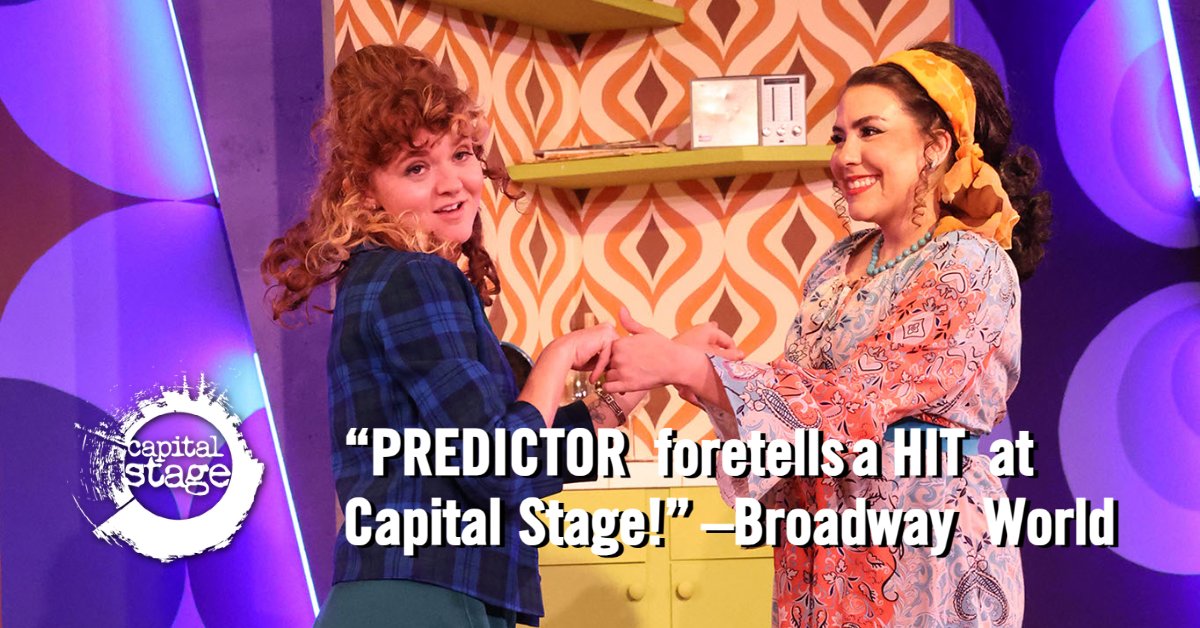 "PREDICTOR fortells a HIT at Capital Stage!" -Broadway World. Now playing thru July 23, 2023. TICKETS: capstage.org. Review: conta.cc/3ND6ouR | #capstage #sac365 #exploremidtown #sactheatre #visitsacramento #sacramentotheatre #broadwayworld
