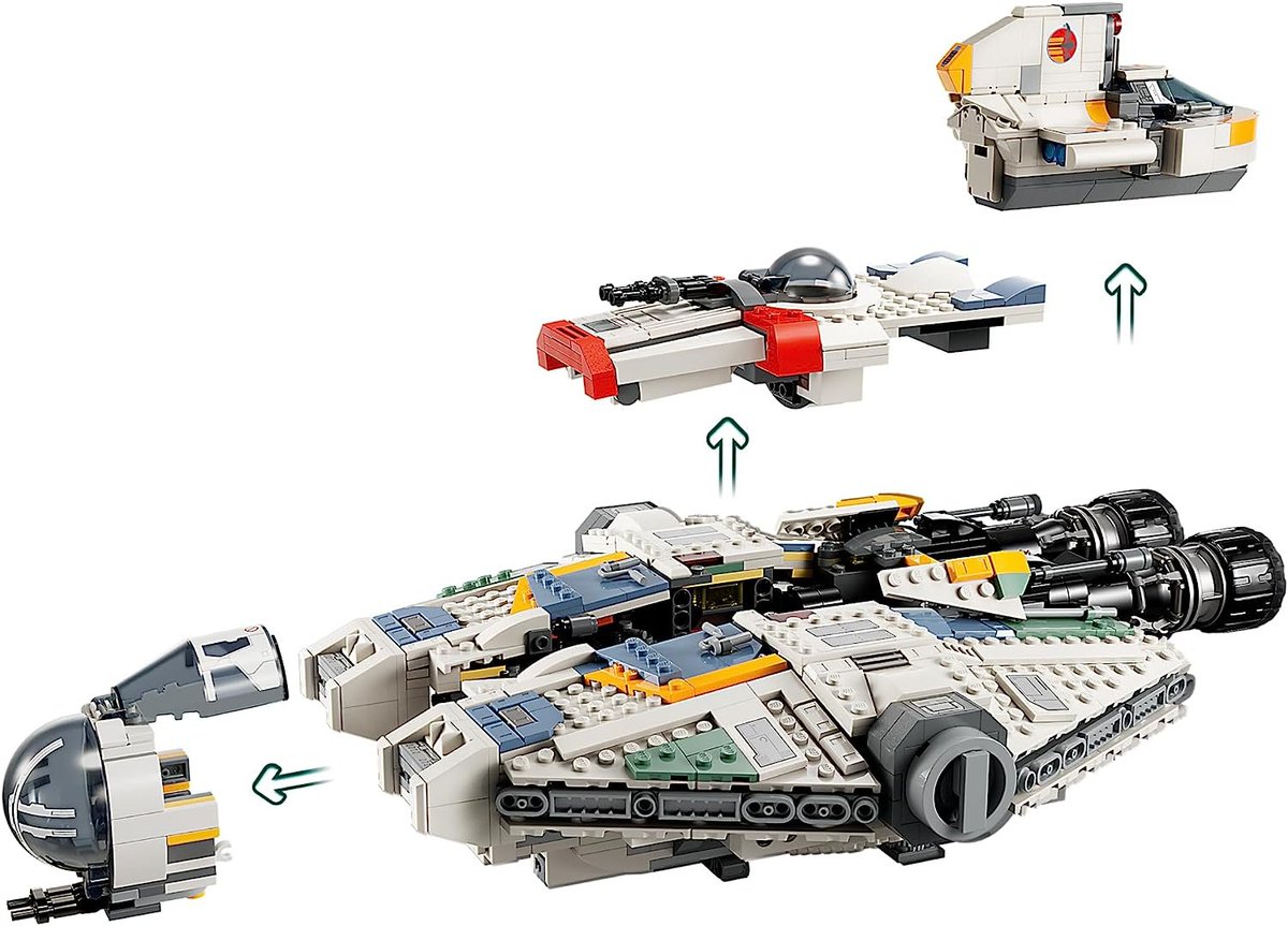 Wario64's tweet photo. LEGO Star Wars: Ahsoka Ghost &amp; Phantom II set is up for preorder on Amazon ($159.99) https://t.co/rkhqB6OOiu #ad https://t.co/Ql2uTQqrIs