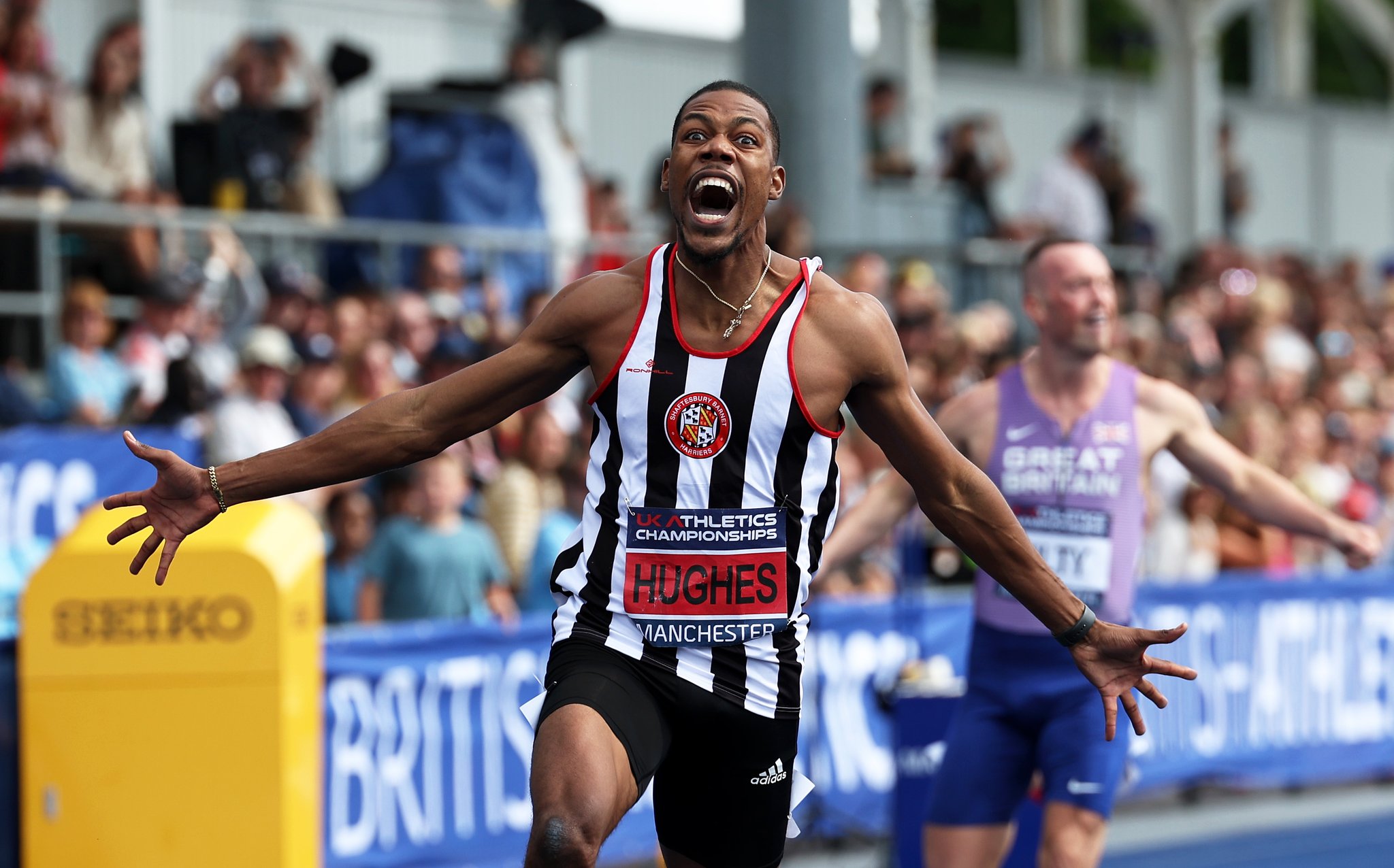 European Athletics on Twitter "He's on fire! 🔥 Zharnel Hughes storms
