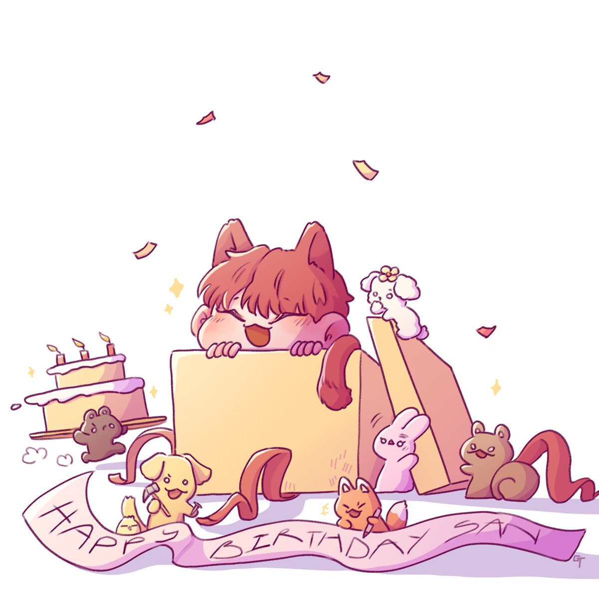 GingerTea_16's tweet photo. Happy birthday to the smiliest cat in the world 🥳🐱

#IdolofIdolsChoiSanDay
#여름의낭만_최산_태어난날 https://t.co/A2TVPec0iM