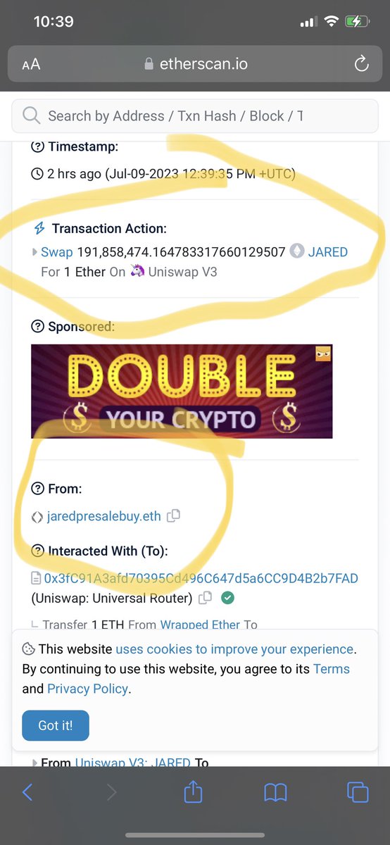 INU_Master13's tweet photo. @WhaleChart @jaredmev_eth Jared been selling the token from multiple wallets. Do not fall for this. Wake up people. https://t.co/gUSZRMZvDU