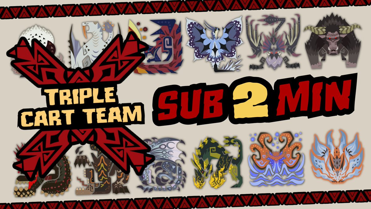 We have been working on this project for more than 6 months, we hope you like it!

Can You Beat Every Iceborne Monster in 2 Minutes?
➡️youtu.be/CwhkxOx0L0U 

Thanks to <a href="/TDS_Chris/">TDS Chris</a> and <a href="/ElixirMH/">Elixir MH</a> for the collaboration on this huge project