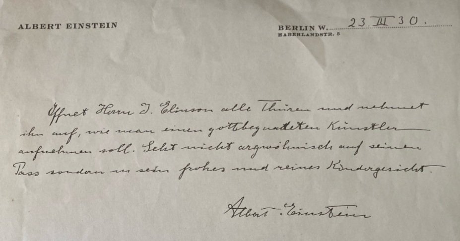 AlfDubs's tweet photo. A beautiful entreaty from #Einstein himself on behalf of a refugee (pictured) seeking sanctuary:
"Open all doors..Don't look suspiciously at his passport but at his joyful and pure childlike face". 
How far we've diverged from Einstein's wishes in our treatment of refugees today. https://t.co/QaTplXVLa4