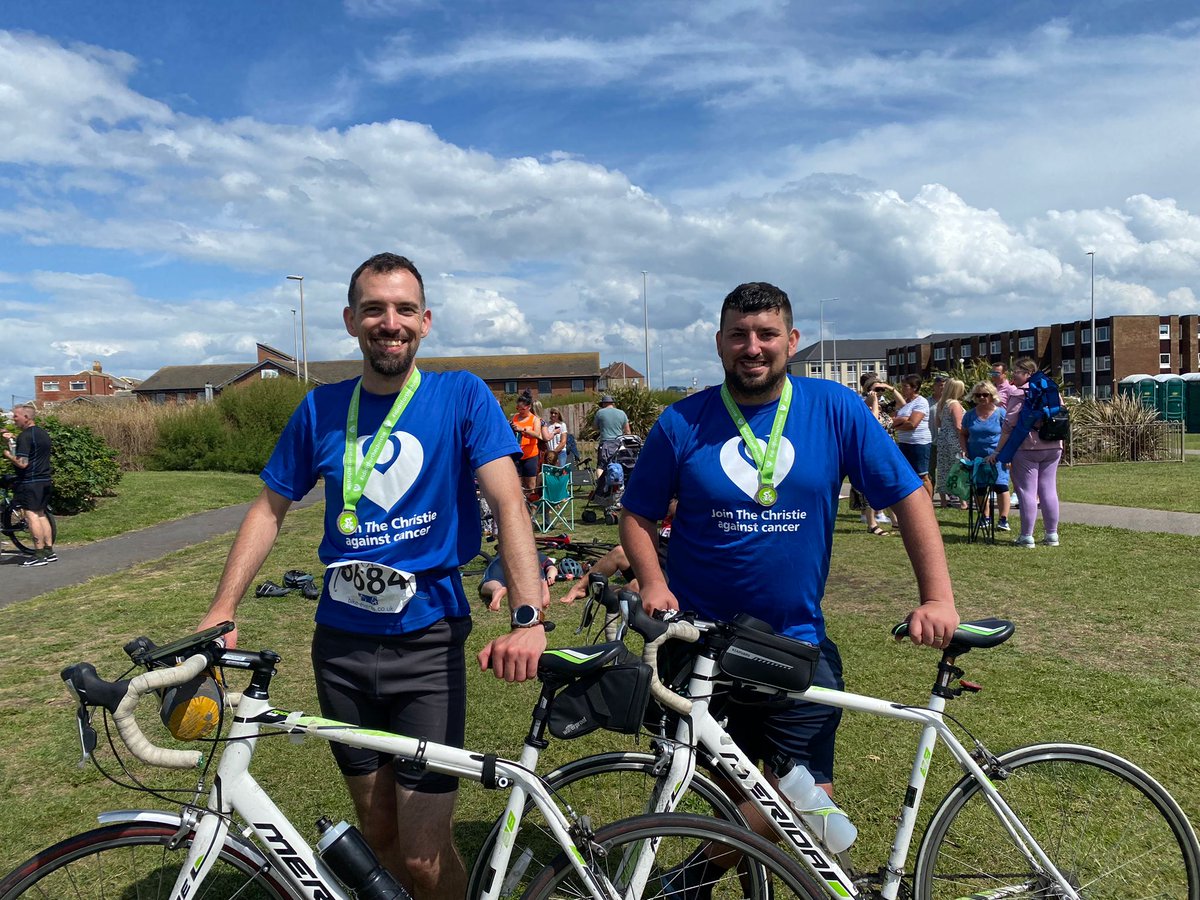 4 hours and 29minutes of riding, and we arrived in Blackpool just before the thunderstorm did. 
Thank you to everyone for the support.
<a href="/TheChristie/">The Christie Charity</a> #Blackpool #bikeride #bike <a href="/TheChristieNHS/">The Christie NHS</a>