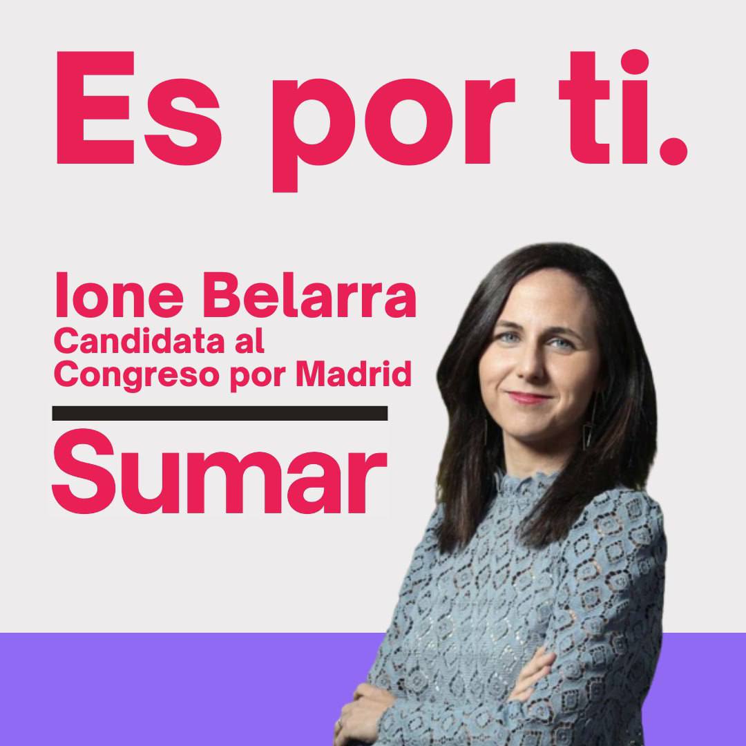 podemospedrezue's tweet photo. Para votar a Podemos el 23J hay que buscar la papeleta de SUMAR ➕ 

Para que nos representen las mejores en el Congreso 💜 https://t.co/GnS7IKDjre