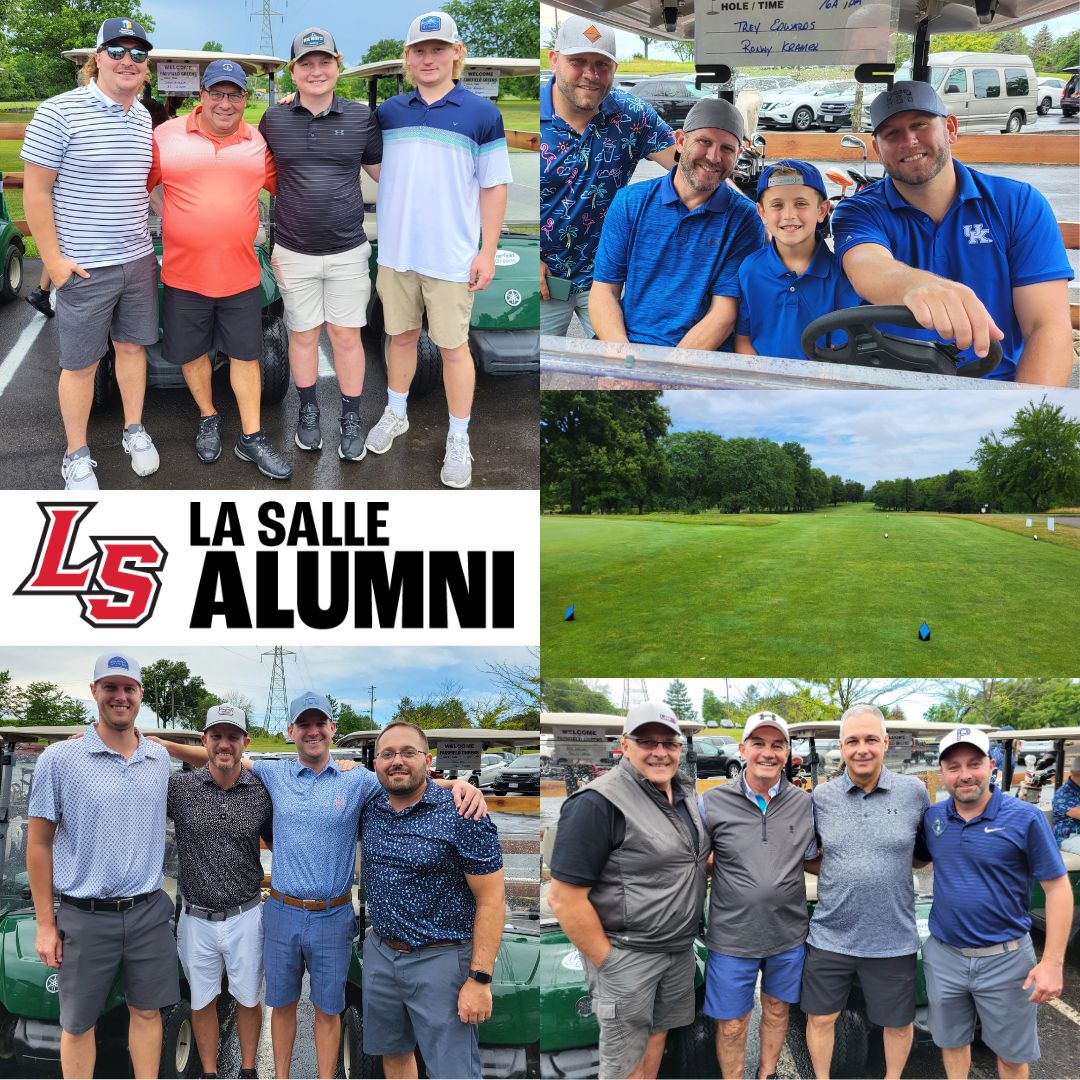 LaSalleAlumni's tweet photo. The rain pulled out just in time for the start of the 17th James F. Schoenlaub Memorial Golf Outing.
See the full story here: https://t.co/SRvKfj2CkS
#LancerAlumni
#LancerSupport
#LRD https://t.co/4ZQnWLbrSj