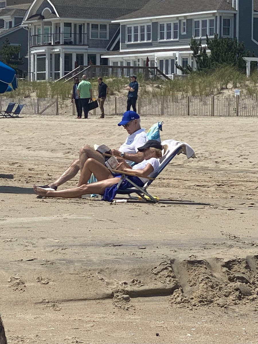 I was at the beach yesterday while a famous guy with a house in the neighborhood was hanging out nearby. 😁 

President and Dr. Biden were enjoying the sunshine at Rehoboth about 50 yards from where my family was sitting!