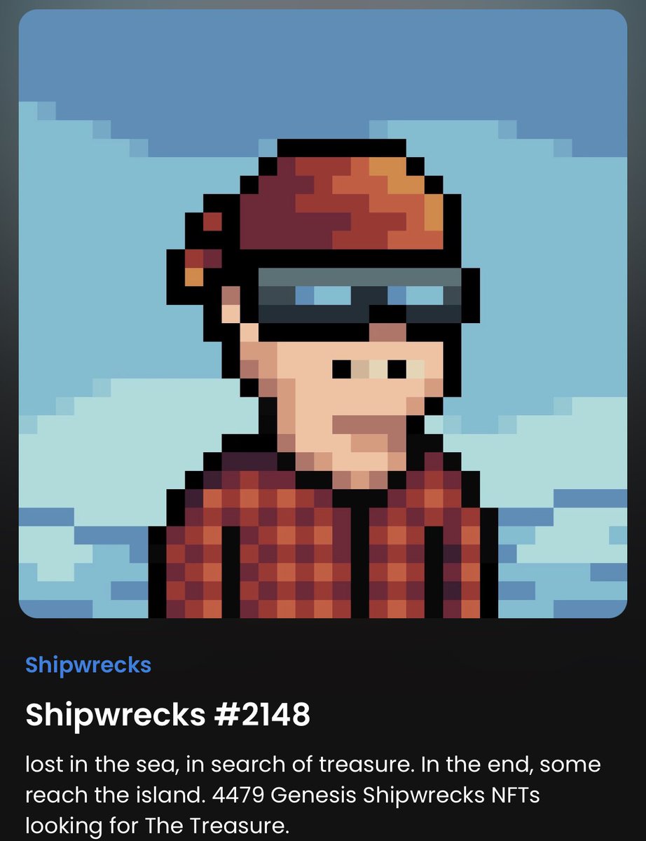 TechCryptoVerse's tweet image. My Shipwrecks NFT 
opensea.io/assets/ETHEREU…