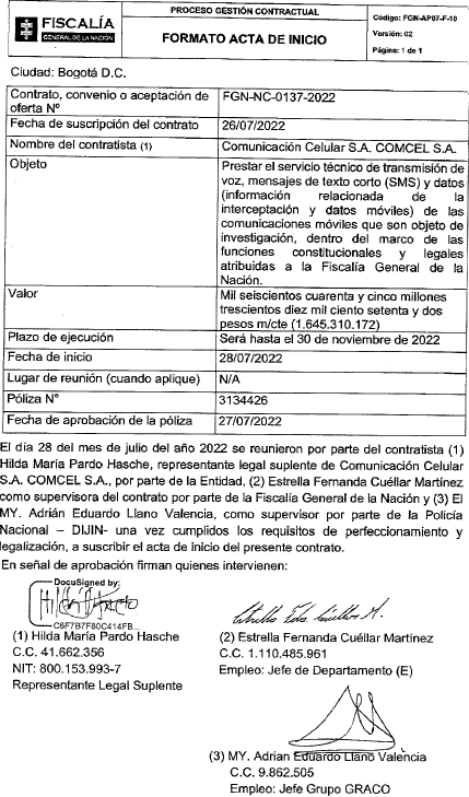JuanPoe's tweet photo. Sabían que la Fiscalía de Barbosa le dio un contrato por 1645 millones a COMCEL (CLARO) representada por Hilda Pardo Hasche, para que la Fiscalía interceptara datos de voz y mensajes de los usuarios. Ella es hermana de Enrique Pardo Hasche, testigo clave en el caso Uribe. Hilo👇 https://t.co/Wtwbd1KBha