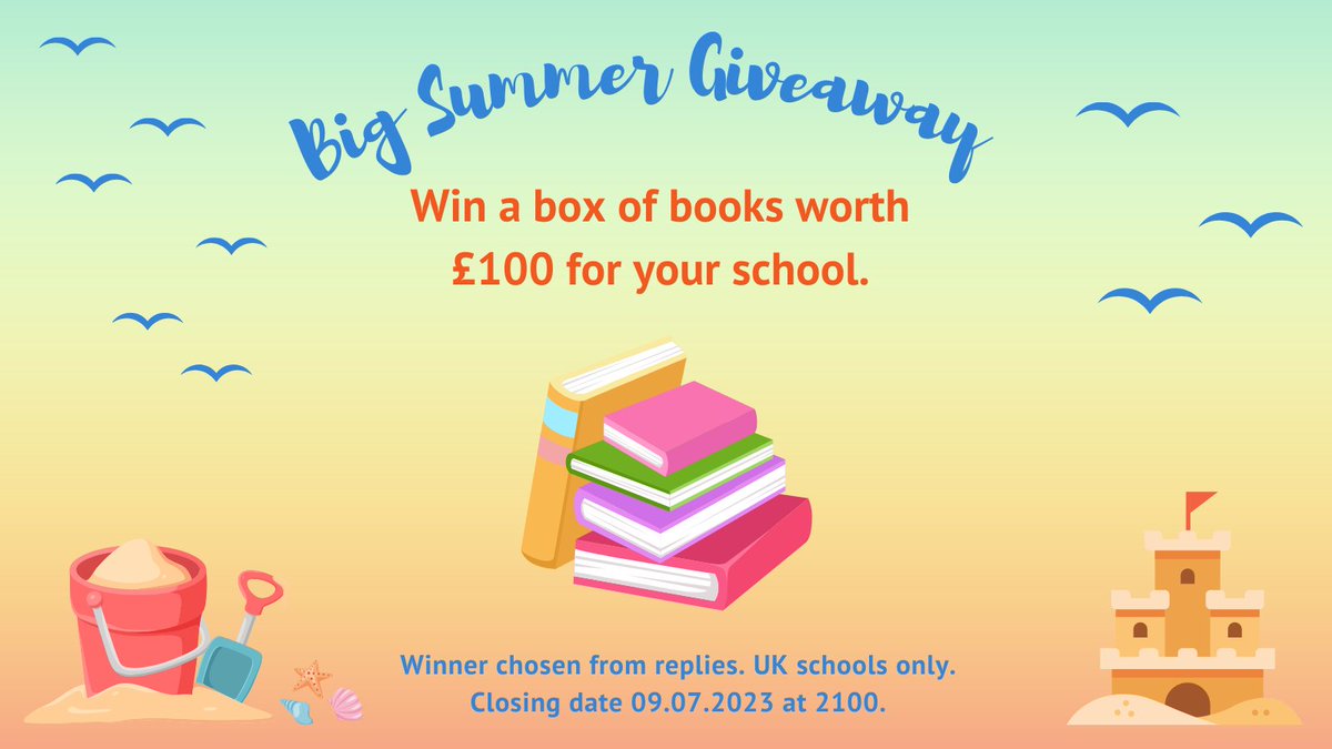 LiteracyHive's tweet photo. We have had some fantastic #GreatSummerRead suggestions for our #competition.
Which children's book would you recommend? Share your answer and you could win £100 of books from the experts @bookwagonuk
See our pinned tweet for details - but hurry, just a few more hours to go⏱️ https://t.co/ug3HV3JiV3