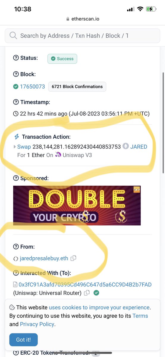 INU_Master13's tweet photo. @jaredmev_eth @cz_binance Jared been selling the tokens with multiple wallets. Dont let him slow rug you. https://t.co/Q75ZJo1uos