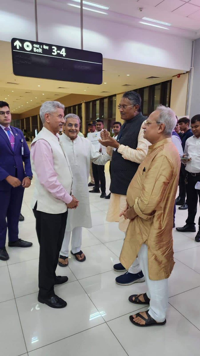 EAM Jaishankar arrives in Gujarat for candidature for Rajya Sabha seat